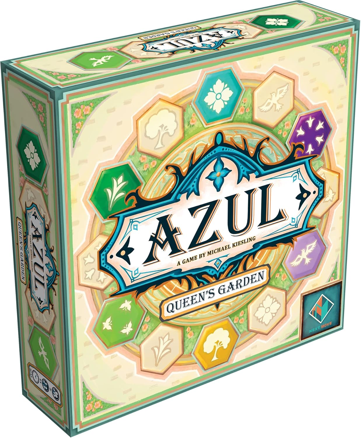 Asmodee Azul Queen's Garden Board Game - Create a Royal Paradise, Mosaic Tile Placement Strategy Game for Kids & Adults, Ages 10+, 2-4 Players, 45-60 Minute Playtime