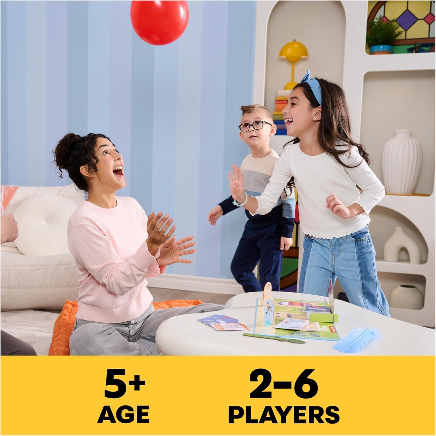 Spin Master Games, Bluey Beat The Parents, Head-to-Head Trivia & Fun Family Game Night Challenges, Easy Play, Bluey Toys, Kids & Family, 2-6 Players, for Ages 5 & Up