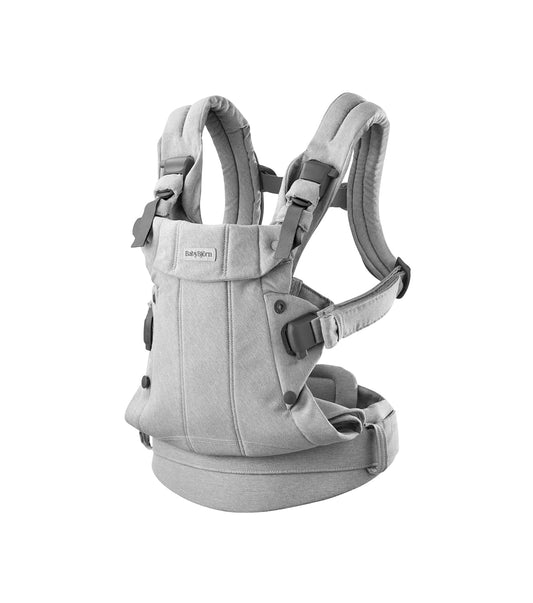 BabyBjörn Baby Carrier Harmony, Light Gray, Woven Mélange, 3-in-1 Ergonomic Baby Carrier, Newborn, Facing-in, Outward-Facing, and Back Carrying Positions Supported (7-40 lbs), Newborn to Toddler