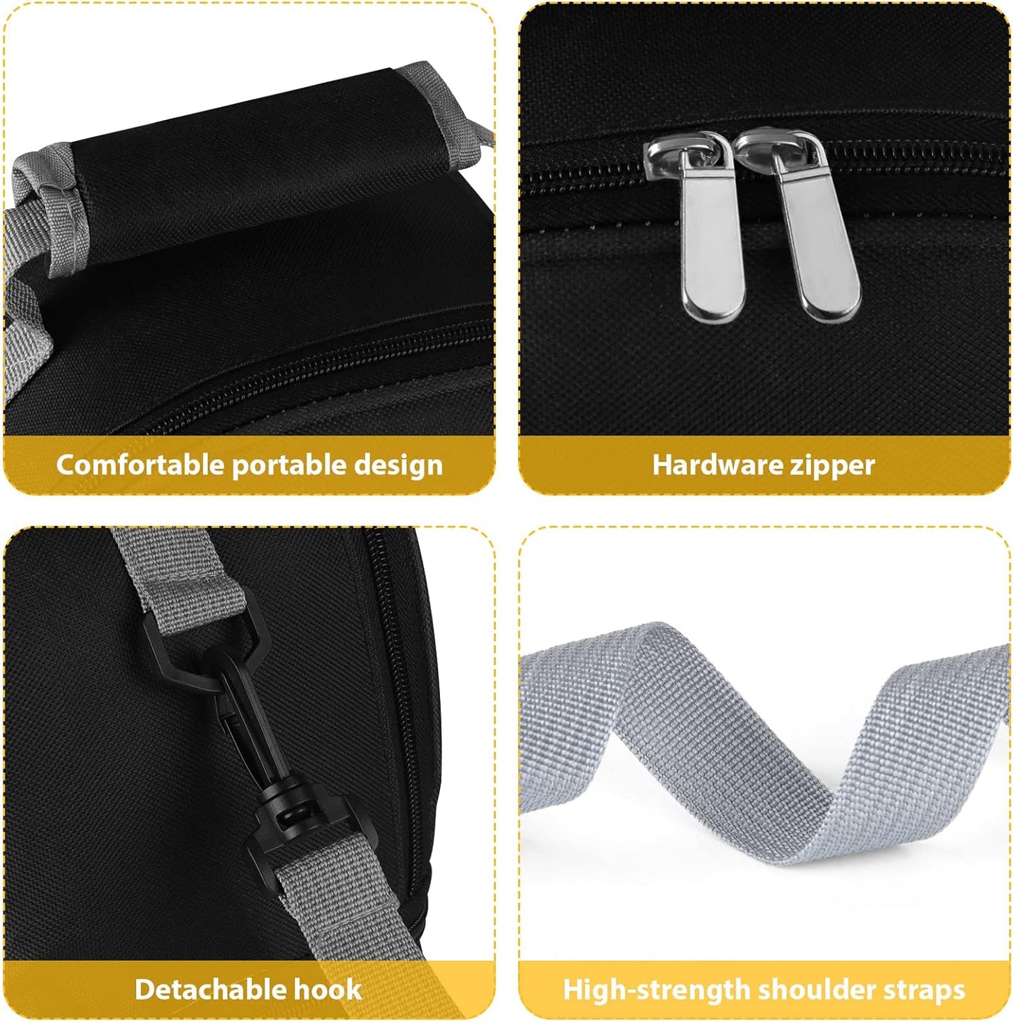 Accmor Breastmilk Cooler Bag with Ice Pack, Breast Pump Bag with Cooler Fits 6 Bottles, Double Layer Breast Milk Cooler Travel Bag for Nursing Mom Daycare, Work, Travel