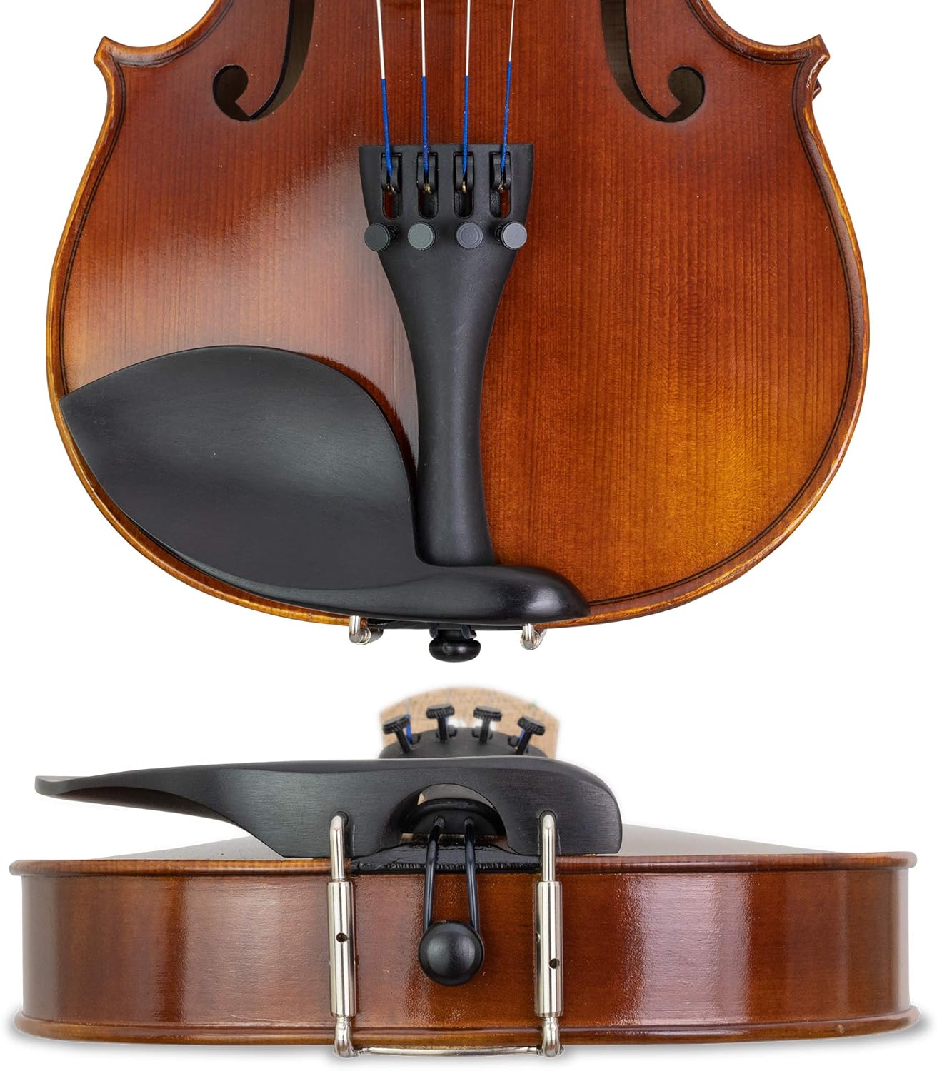 Kennedy Violins Louis Carpini G2 Violin Outfit CLEARANCE Carrying Case and Accessories Included — Solid Maple Wood and Ebony Fittings (1/4)