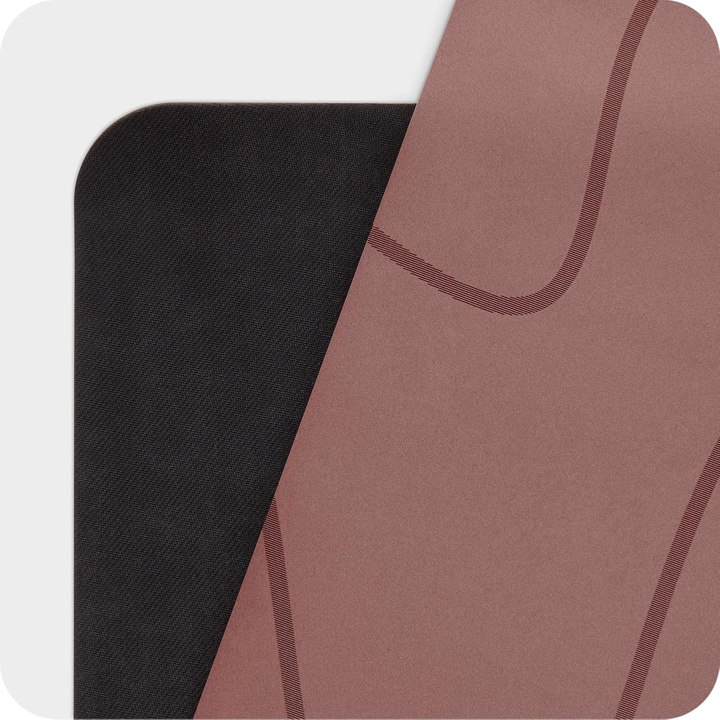 4mm Cushioned Exercise Mat for Yoga & Pilates - Anti Slip, Polyurethane with Suede Top & Carrying Strap