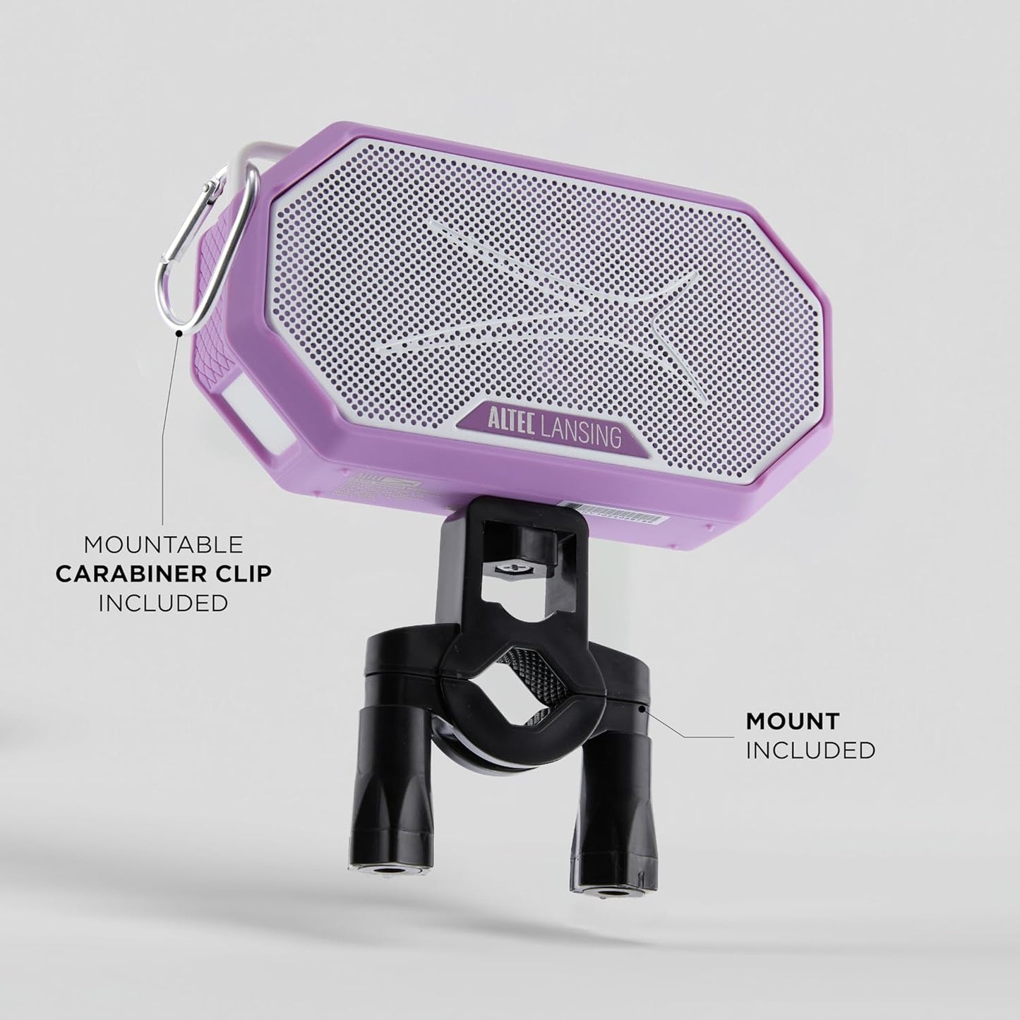 Altec Lansing Portable Bluetooth Speaker HYDRAMINI 2.0, IP67 Waterproof, Portable Speaker, 12h Playtime, Wireless Pairing, USB-C Quick Charge, Magnetic Bluetooth, Voice Assistant Integration