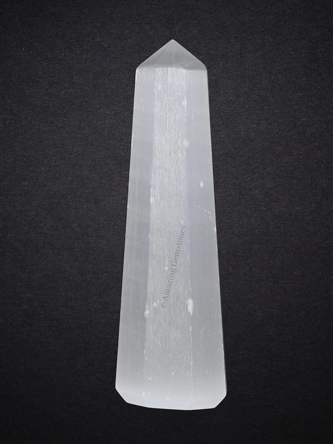 Amazing Gemstone Selenite Crystal Towers - Natural Healing Crystal Point Obelisk for Reiki Healing and Crystal Grid (3 Inch)