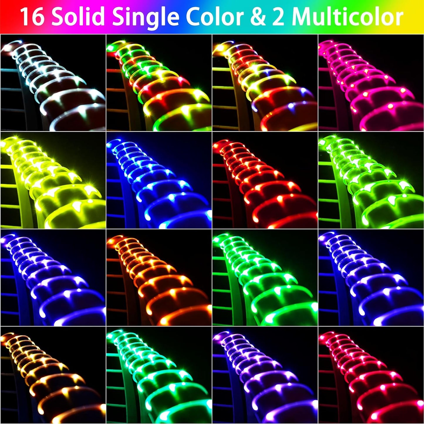 99FT Solar Rope Lights Outdoor Waterproof, 300 LED String Light USB & Solar Powered with Remote Control, 18 Colors Changing Fairy Tube Lighting for Outside Indoor Patio Pool Christmas Decor