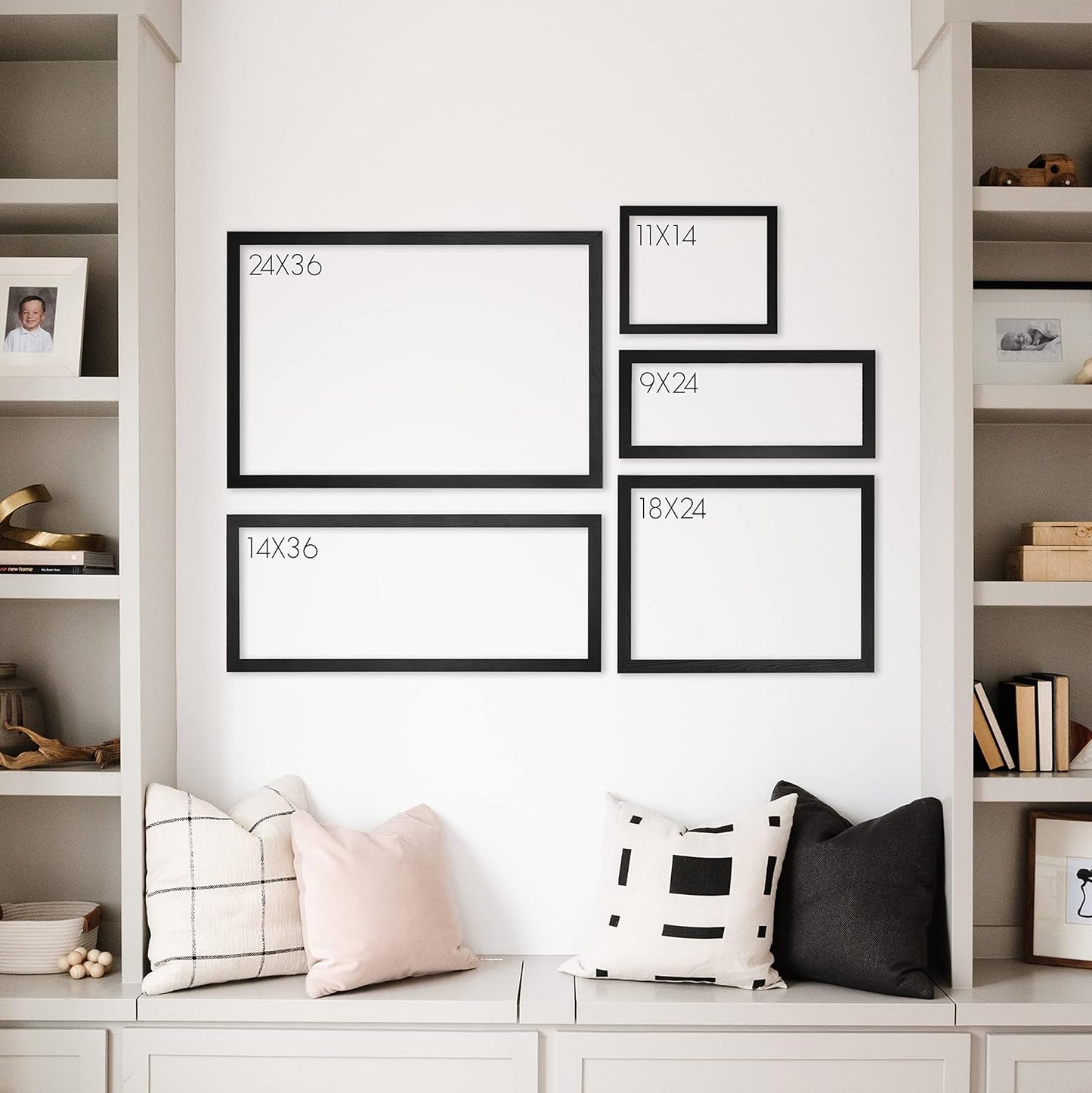 Personalized Dry Erase Wall Calendar with Custom To do list and Notes Organization Sections | Large White board Calendar Dry Erase For Wall (24" W x 18" H, Barnwood Frame)
