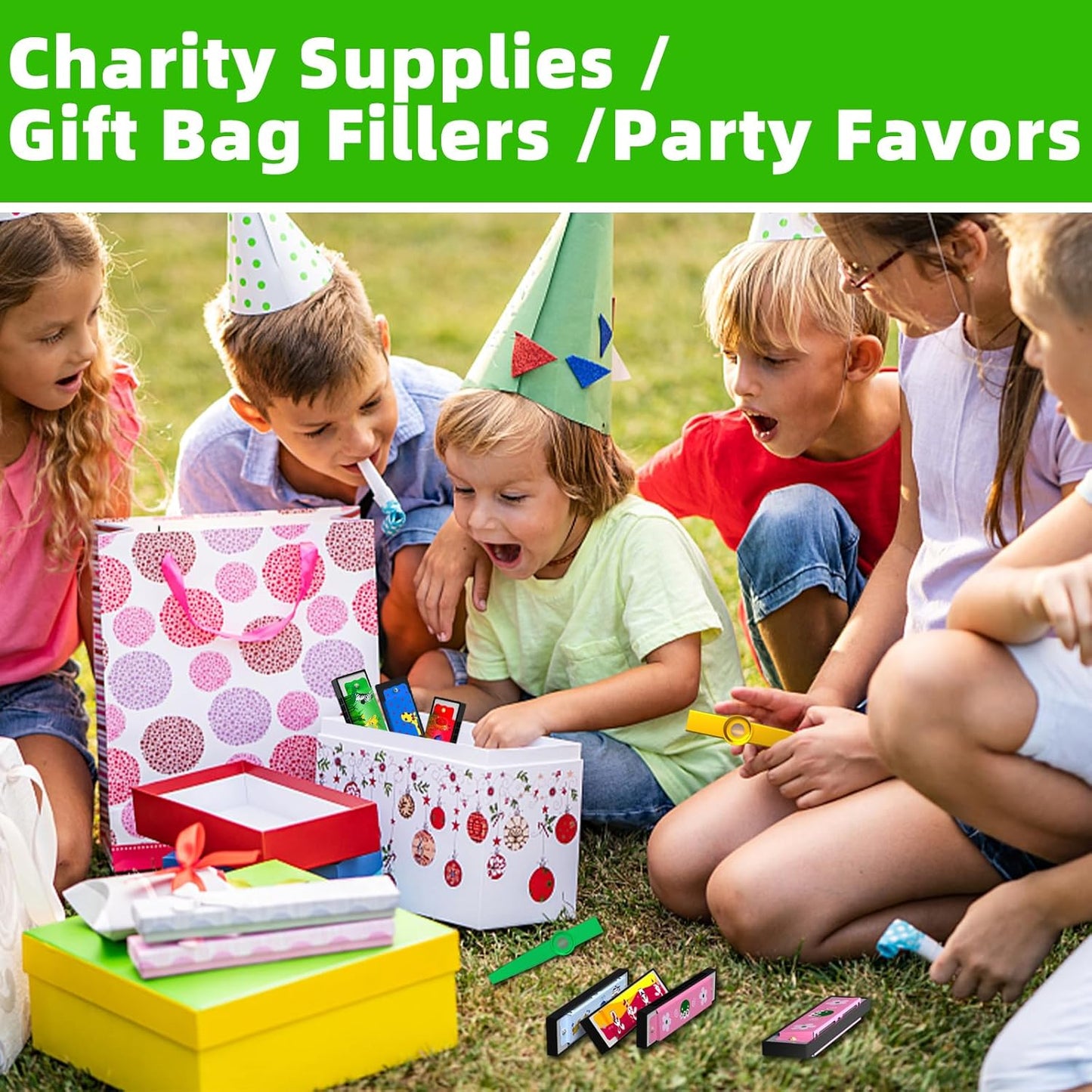 60 Pcs Harmonica for Kids 16 Holes Musical Instrument, Return Gift Cartoon Double Row Harmonica Bulk Toy for Kids Party Favors Goodie Bags Stuffers & Operation Christmas Child Items