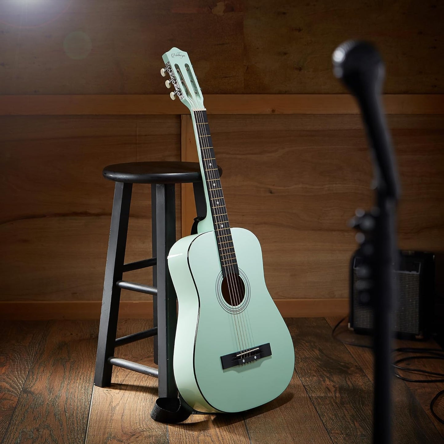 Ashthorpe 38-inch Beginner Acoustic Guitar Package (Mint Green), Basic Starter Kit w/Gig Bag, Strings, Strap, Tuner, Picks