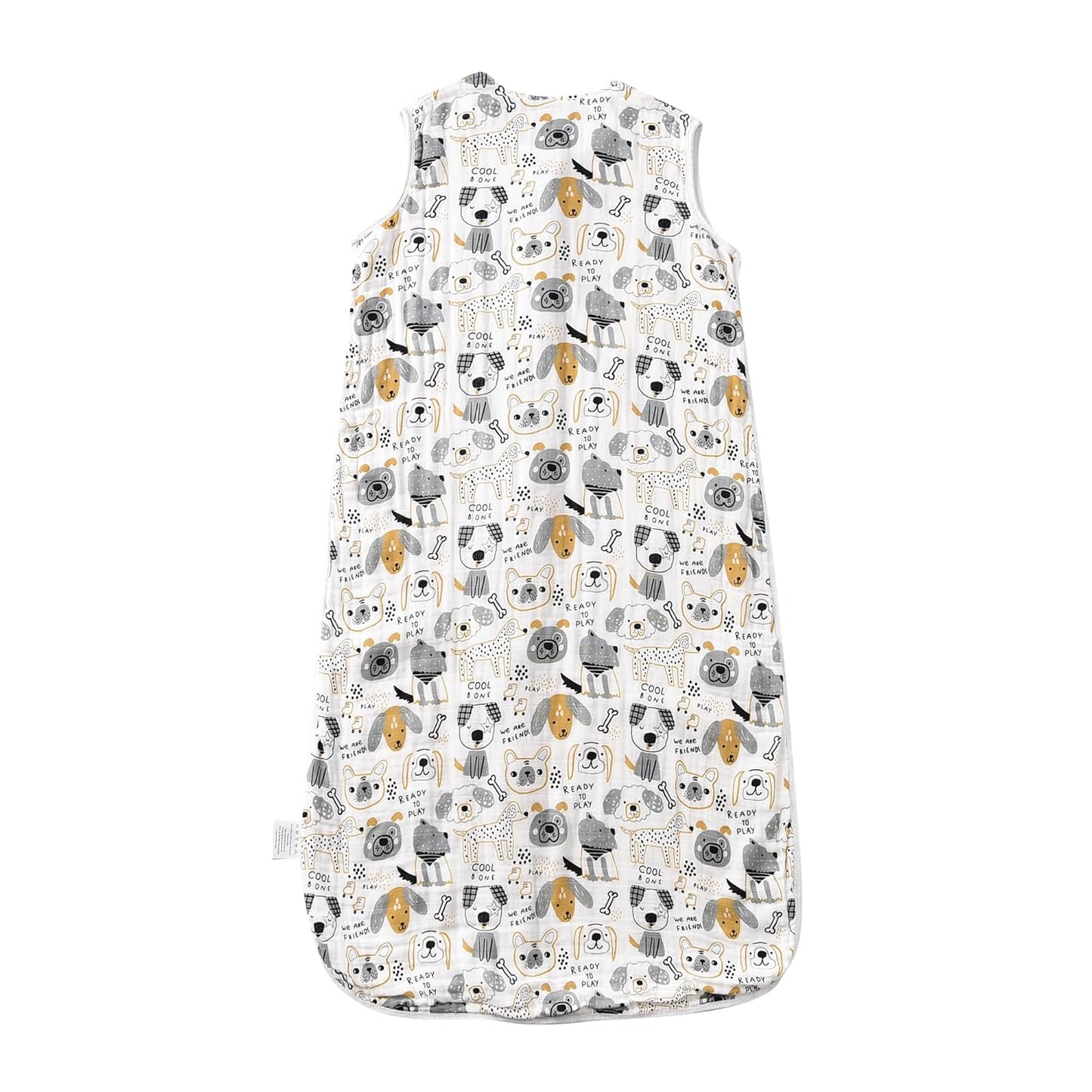 Baby Sleep Sack 2-4 T Baby Wearable Blanket 100% Organic Cotton 0.5 TOG Toddler Sleeping Sack 2- Way Zipper Soft Lightweight X-Large Pup