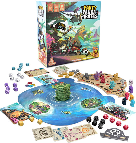 Party Panda Pirates – Toddler and Kids Games, Dice and Strategy Board Games for Adults, Treasure Hunt Toys for 8 Year Old Boys, 8 Year Old Boy Gift, Fun Family Game Night Adventure Play