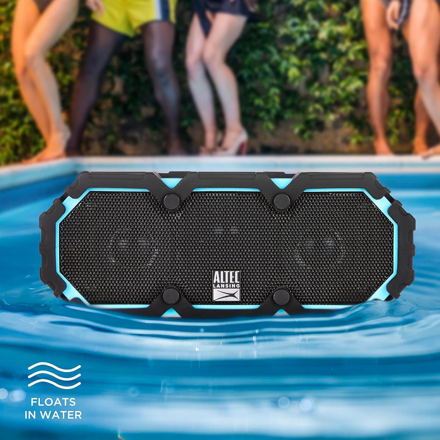 Altec Lansing LifeJacket 2 - Waterproof Bluetooth Speaker, Floating Portable Speaker for Travel & Outdoor Use, Deep Bass & Loud Sound, 30 Hour Playtime, 2.80 x 7.50 x 3.11 Inches