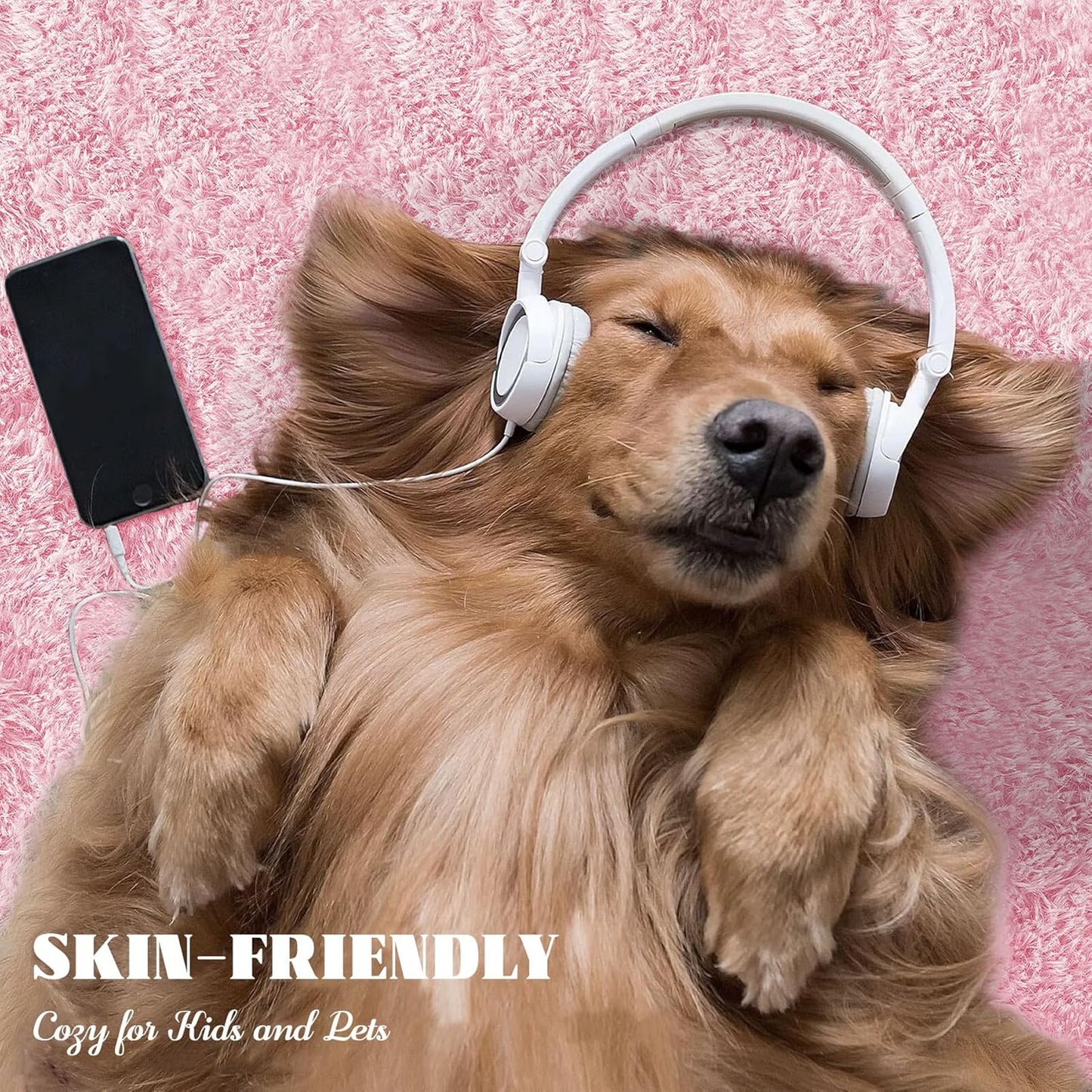 2x6 Runner Rug for Bedroom: Fluffy Shag Soft Washable Rugs Small Fuzzy Plush Indoor Carpet for Hallway Bedside Dorm Kids Girls Boys Room (Pink, 2'x6')