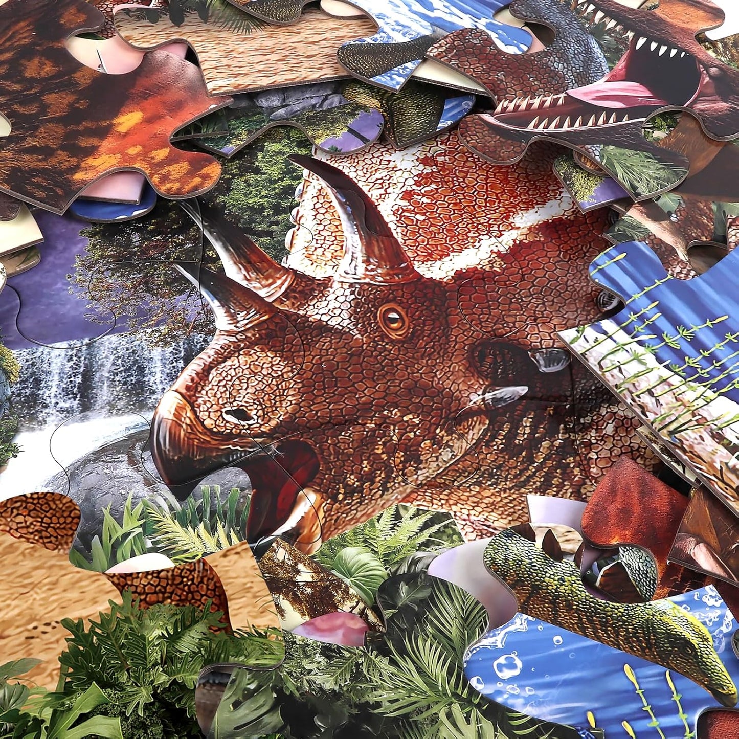 Jumbo Floor Puzzle for Kids,48 Piece Dinosaur Large Jigsaw Puzzles for Toddlers Ages 3-5,Children Learning Preschool Educational Dinosaur Toys,Christmas Birthday Gifts for Boys Girls Ages 4-8