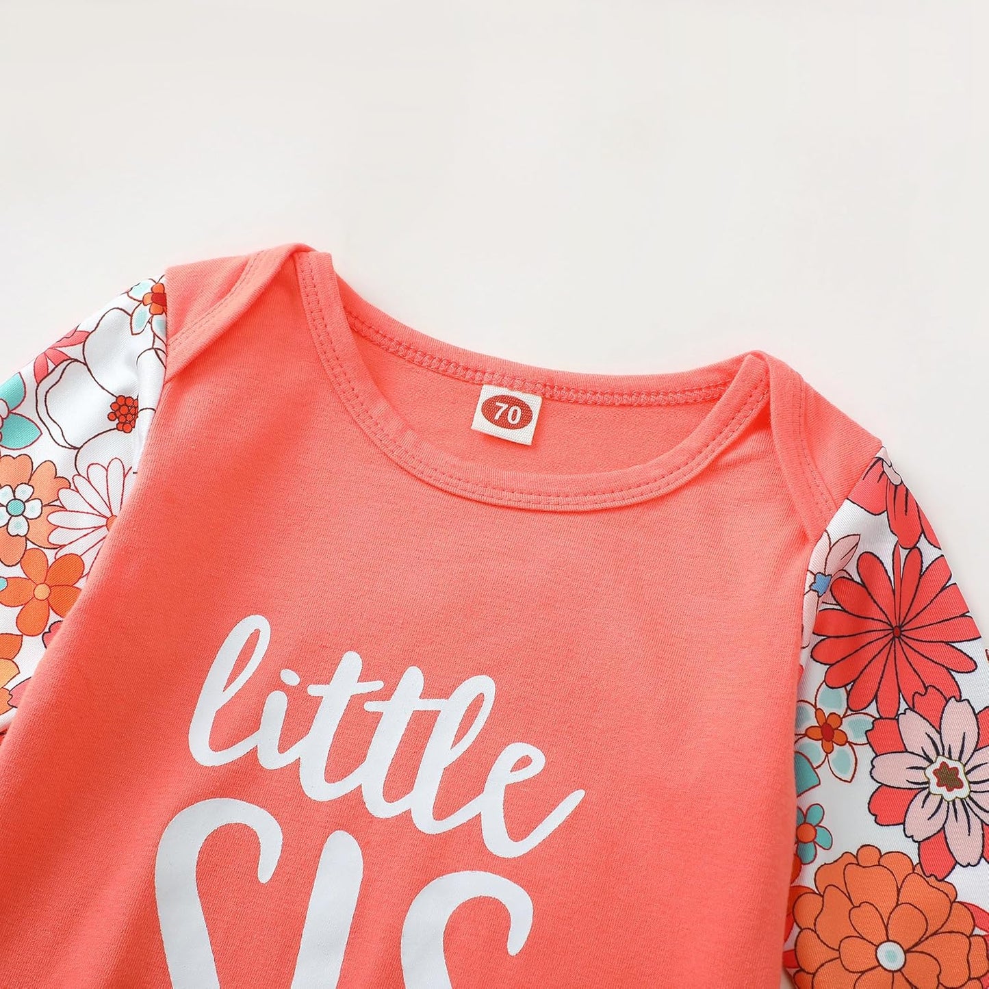 AMAWMW Newborn Baby Girl Little Sister Sleeper Gown Stripe Long Sleeve Nightgown Pajamas Gifts Stuff Essential Outfit