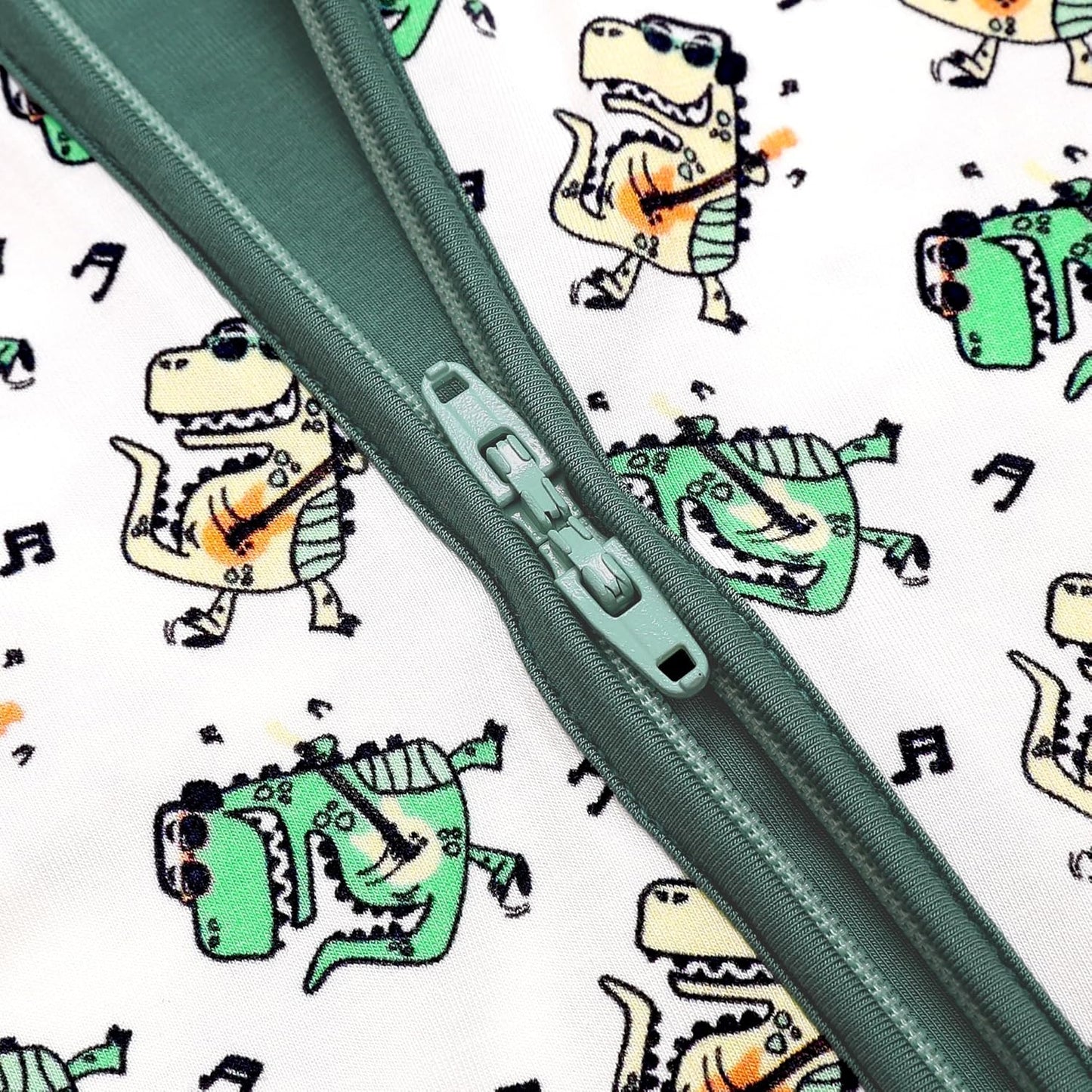 JunNeng 2Pcs Baby Rayon from Bamboo Sleeper with Mitten Cuffs, Footless Zipper Cozy Pjs, Non-Slip Soles Romper