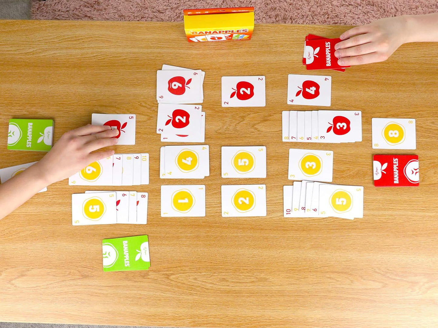 Regal Games Banapples Fun Card Game Set for Kids, Teens & Adults - 2-4 Player Card Games - Fun & Travel Playing Cards for Game Night (4 Decks, 40 Cards Each)